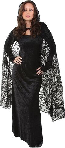 Underwraps Costumes Women's Sheer Spiderweb Cape in Saudi Arabia