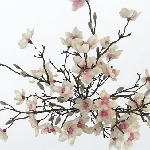 Faux Floral Arrangement, Large-Size Premium Artificial Indoor Flower Display with Beautiful Blooms and Foliage - High Energy Natural Looking Floral (Calm Elegance - Real Touch) in Saudi Arabia