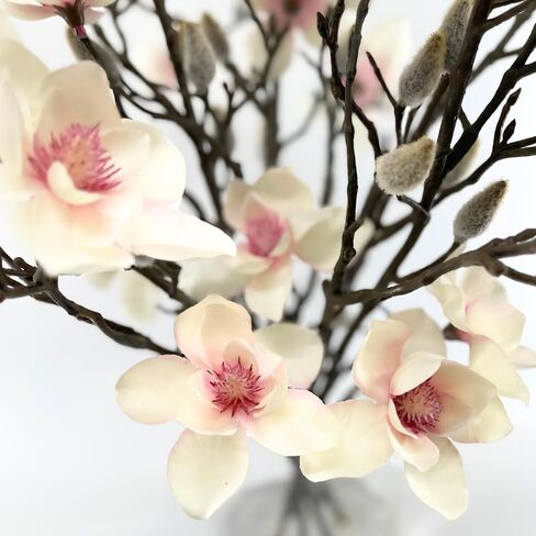 Faux Floral Arrangement, Large-Size Premium Artificial Indoor Flower Display with Beautiful Blooms and Foliage - High Energy Natural Looking Floral (Calm Elegance - Real Touch) in Saudi Arabia