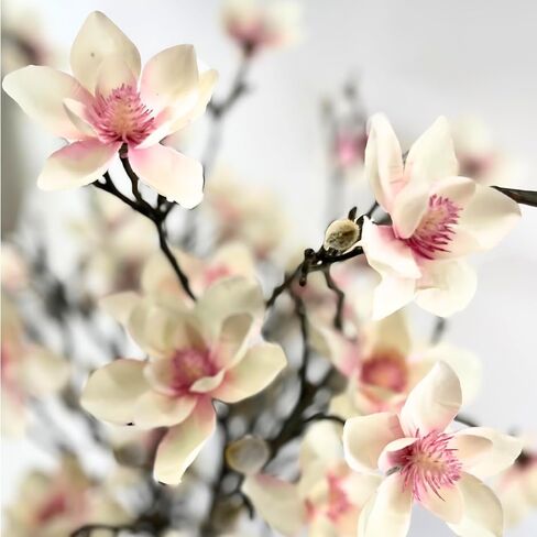 Faux Floral Arrangement, Large-Size Premium Artificial Indoor Flower Display with Beautiful Blooms and Foliage - High Energy Natural Looking Floral (Calm Elegance - Real Touch) in Saudi Arabia