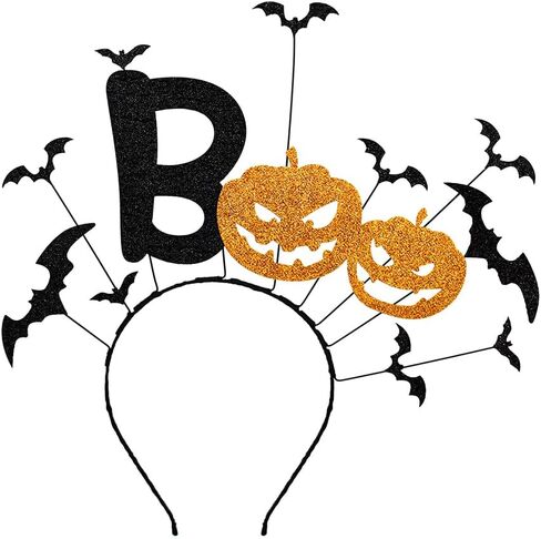 Crazy Night Halloween Headband,Spider Devil Horn Bat Pumpkin Party Costume Hair Accessory for Costume Party Cosplay Dress Up in Saudi Arabia
