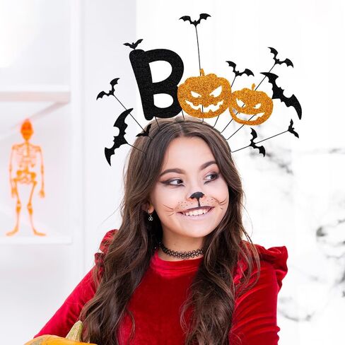 Crazy Night Halloween Headband,Spider Devil Horn Bat Pumpkin Party Costume Hair Accessory for Costume Party Cosplay Dress Up in Saudi Arabia
