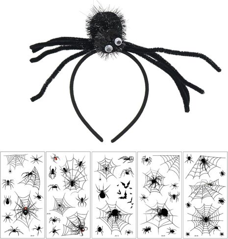 Crazy Night Halloween Headband,Spider Devil Horn Bat Pumpkin Party Costume Hair Accessory for Costume Party Cosplay Dress Up in Saudi Arabia