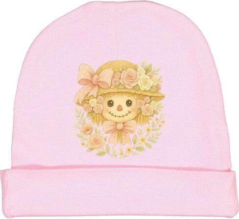 inktastic Charming Scarecrow with Floral Hat Baby Beanie Hat in Saudi Arabia