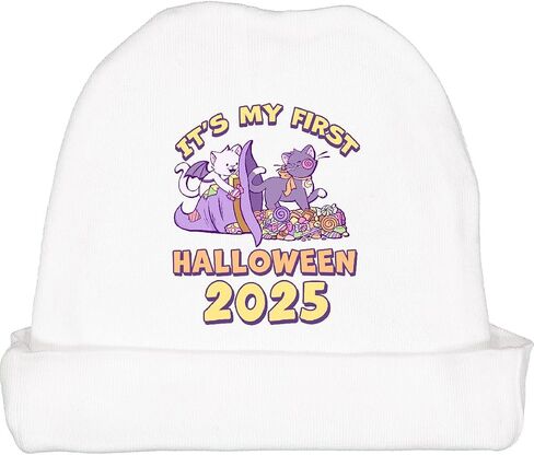 inktastic It's My First Halloween 2025 Baby Beanie Hat in Saudi Arabia