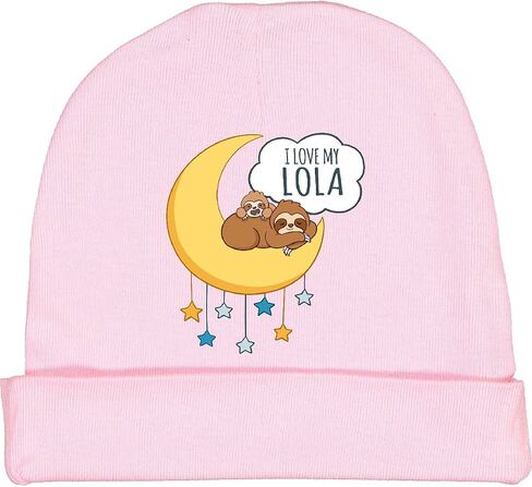 inktastic I Love My Lola Baby Beanie Hat in Saudi Arabia