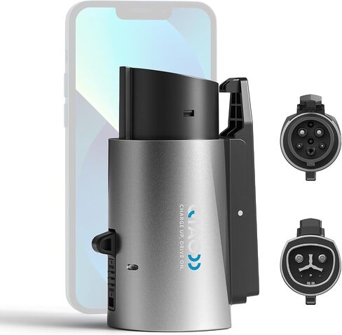 قامت Qiao بترقية Tesla إلى محول J1772 ، NACS إلى شاحن J1772 ، MAX 80A 250V - محول EV المحمول لـ J1772 EVs في محطات Tesla Home/Mobile AC ، مطلي بالفضة مع قفل السلامة (وليس من أجل Supercharging) in Kuwait