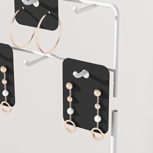 Earring Display Stand for Selling, Earring Cards Display for Shop Store, Jewelry Organizer Rack for Earrings, Keychain, Bracelets, Rings, Necklaces ((5 Layer 36 branch/Black) in Kuwait