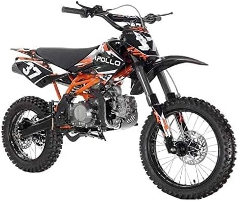 HHH 125CC Dirtbike Pitbike Youth Beans RFZ Manual 4 Speed ​​Dirtbike DB37 125 Dirtbike 17 "/14" Tires Apollo Agb37 (Green) in Kuwait