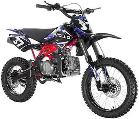 HHH 125CC Dirtbike Pitbike Youth Beans RFZ Manual 4 Speed ​​Dirtbike DB37 125 Dirtbike 17 "/14" Tires Apollo Agb37 (Green) in Kuwait