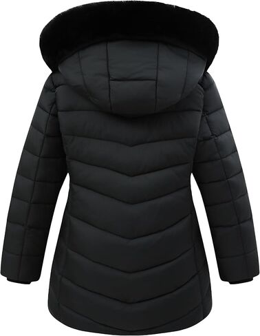 فتيات الطويلات سترة مع غطاء فرو فو ، معطف دافئ لأسفل للأطفال in Kuwait