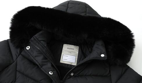 فتيات الطويلات سترة مع غطاء فرو فو ، معطف دافئ لأسفل للأطفال in Kuwait