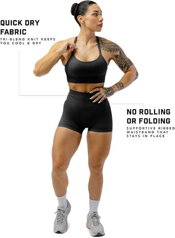 شورتات GymRears Halo سلس للنساء - Proof Squat High Cherned Glute Scrunch ، راكب الدراجة النارية السريعة ، Yoga Running Gym in Saudi Arabia