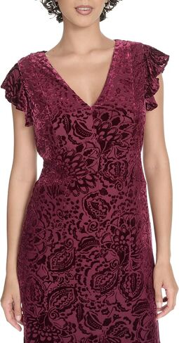 Tommy Hilfiger Women's Flutter Sleeve Flounce Hem Empire Waist Dress in Saudi Arabia