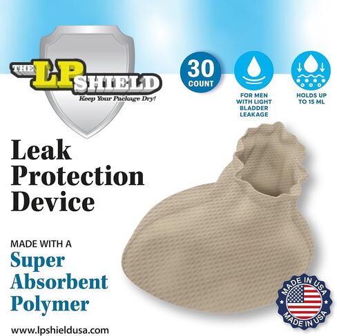 LP SHIELD ™ للرجال - 15 عدد حراس سلس الذكور يمكن التخلص منه | حماية تسرب البول السرية للذكور ، دروع المثانة للرجال ، السيطرة على المثانة ، وسادات سال لعابه بعد الظهر in Saudi Arabia