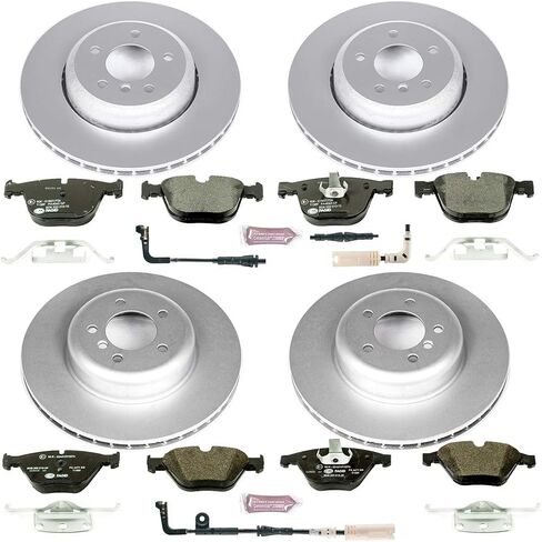 Power Stop ESK2877 Front & Grack-Stop Brake Kit BMW لـ BMW 535I 2008-2010 ، BMW 545I 2004-2005 ، BMW 550I 2006-2010 ، BMW 645CI 2004-2005 ، BMW 650I 2006-2010 [Model] in Saudi Arabia