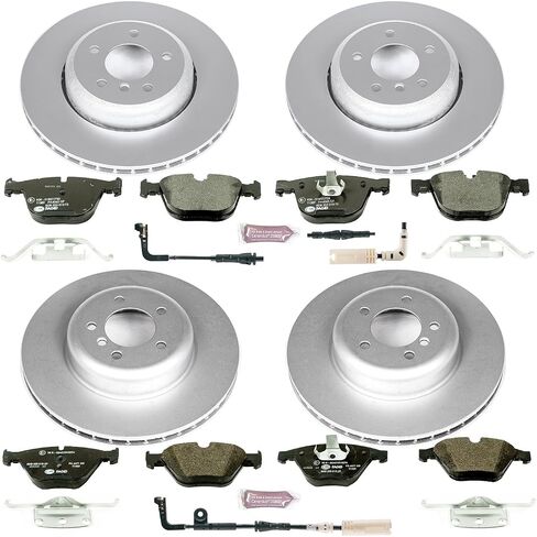 Power Stop ESK2877 Front & Grack-Stop Brake Kit BMW لـ BMW 535I 2008-2010 ، BMW 545I 2004-2005 ، BMW 550I 2006-2010 ، BMW 645CI 2004-2005 ، BMW 650I 2006-2010 [Model] in Saudi Arabia