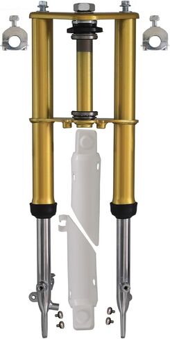 Gold Motorcycle Front Forks Shock Absorber Dirt Pit Bike Front Fork Shock Assembly Shock Absorber Forks Suspension for CRF50 XR50 SDG SSR 70cc 90cc 110cc Dirt Pit Bikes in Saudi Arabia