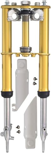 Gold Motorcycle Front Forks Shock Absorber Dirt Pit Bike Front Fork Shock Assembly Shock Absorber Forks Suspension for CRF50 XR50 SDG SSR 70cc 90cc 110cc Dirt Pit Bikes in Saudi Arabia