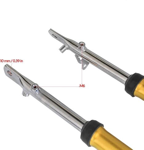 Gold Motorcycle Front Forks Shock Absorber Dirt Pit Bike Front Fork Shock Assembly Shock Absorber Forks Suspension for CRF50 XR50 SDG SSR 70cc 90cc 110cc Dirt Pit Bikes in Saudi Arabia