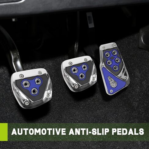 Car Pedal Covers, Non-Slip Gas and Brake Pedals Covers for Safe Driving, Manual Transmission Brake Pedal Covers, Gas Fuel Petrol Clutch Foot Pedals Universal Car Accessories for Most Car in Kuwait