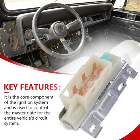 US105T Ignition Starter Switch White for Buick 1969-1996 Chevrolet 1969-1998 Dodge 1993-1995 GMC 1970-1994 in Saudi Arabia
