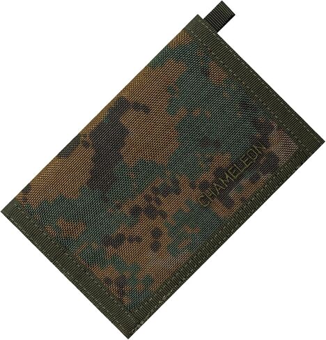 Chameleon Velcro Bifold Mens Wallet-Military Tactical Men Wallet- Canvas Thin Front Pocket Travel Bi-Fold Wallet-Best Nylon Travel Pouch in Kuwait