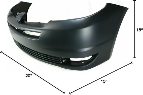 FITPARTS متوافقة مع غطاء المصد الأمامي 2004-2005 TOYOTA SIENNA CE LE XLE MINI VAN 04 05. جديد ، مستعد وجاهز للطلاء. مع ثقوب الضوء الضباب. ث/س/ساحة وقوف السيارات الثقوب مستشعر. in Saudi Arabia
