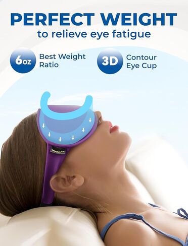 قناع نوم ثلاثي الأبعاد للنساء والرجال - أفضل إسفنج ميموري قطني، قابل للتعديل، معتم معتم من FACEMOON، مناسب للسفر والطائرة، مريح ليلاً، حجب الضوء (أسود) in Kuwait