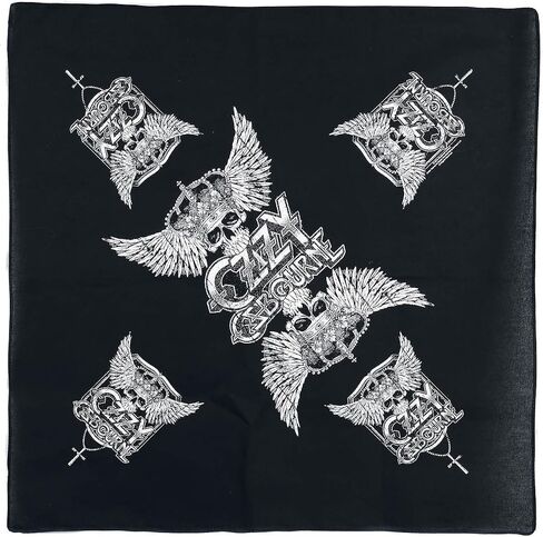 Ozzy Osbourne Skull & Wings Bandana Black in Saudi Arabia
