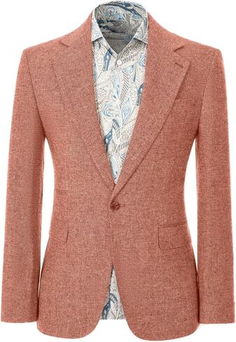 رجال السترة الرجعية الرجعية بدلة السترة للرجال رفيعة تناسب زر واحد الأعمال المعاطف العتيقة العتيقة in Kuwait