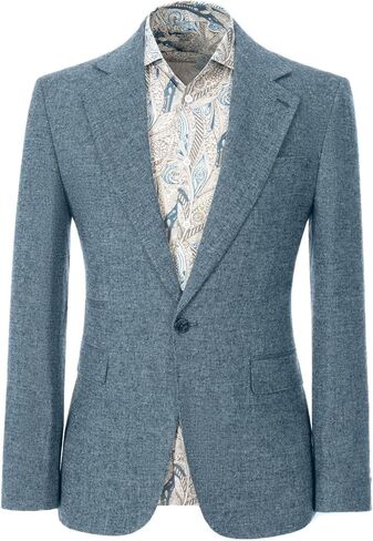 رجال السترة الرجعية الرجعية بدلة السترة للرجال رفيعة تناسب زر واحد الأعمال المعاطف العتيقة العتيقة in Kuwait