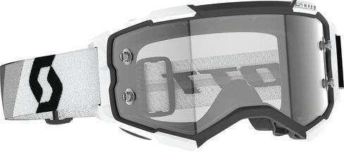Scott Fury Goggles OSFM أسود/أبيض/عدسة واضحة in Kuwait