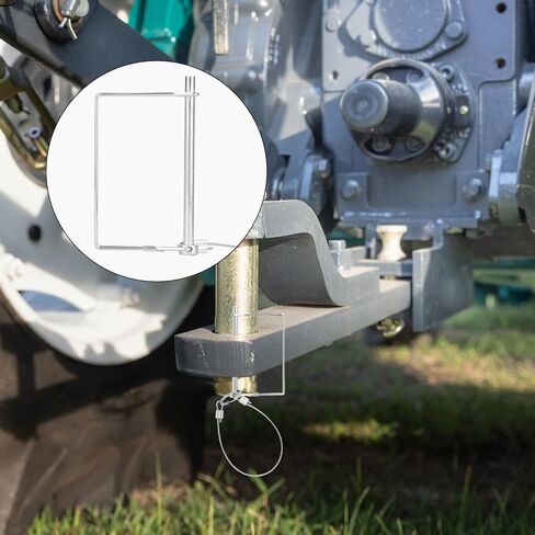 دبابيس مربعة مربعة مربعة ، 1/4 "× 4" ثقيلة زنك مطلي بالزنك مقرنة السلامة من الصلب الكربوني PTO قفل دبوس مع حلقة حبل مضادة للاضطراب لقوارب المزرعة RV مقطورات القطر القطر الملحقات in Kuwait