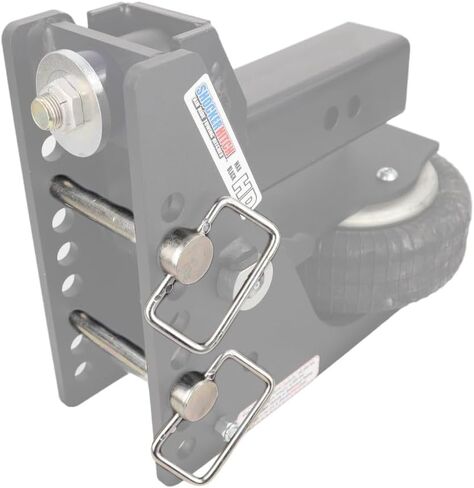 Shocker 5/8" x 5" Ball Mount D-Handle Hitch Pin with Clip, 1 Pair - 1 Pair in Kuwait
