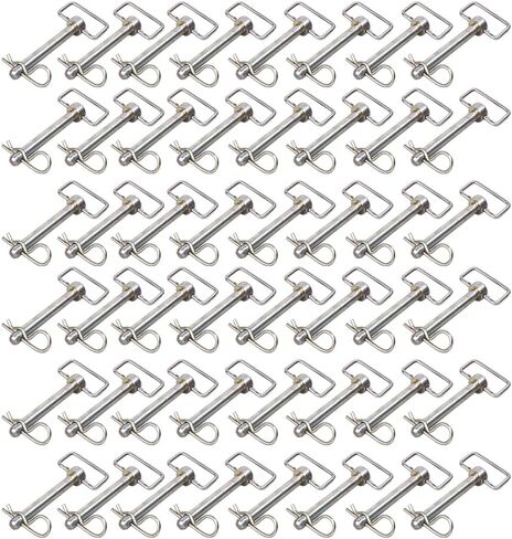 Shocker 5/8" x 5" Ball Mount D-Handle Hitch Pin with Clip, 1 Pair - 1 Pair in Kuwait