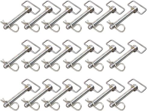 Shocker 5/8" x 5" Ball Mount D-Handle Hitch Pin with Clip, 1 Pair - 1 Pair in Kuwait