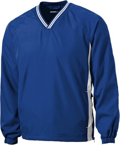 Sport-Tek Men's Tipped V Deck Raglan Wind Shirt in Saudi Arabia
