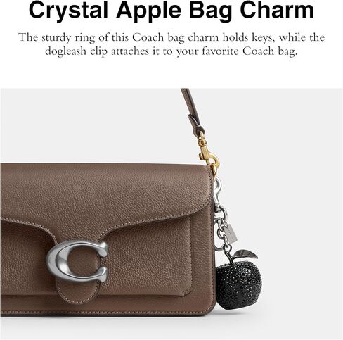 Small Crystal Apple Bag Charm in Saudi Arabia