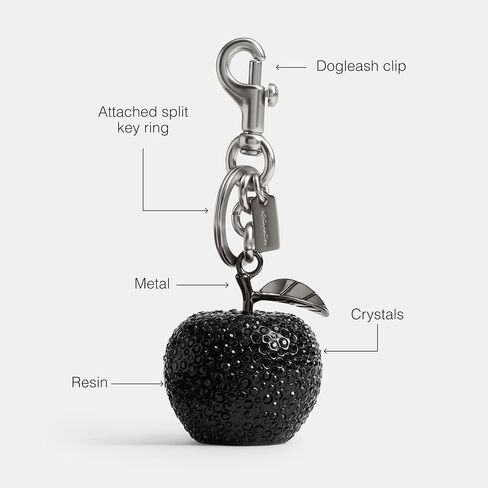 Small Crystal Apple Bag Charm in Saudi Arabia