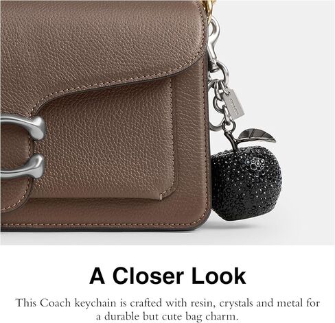 Small Crystal Apple Bag Charm in Saudi Arabia
