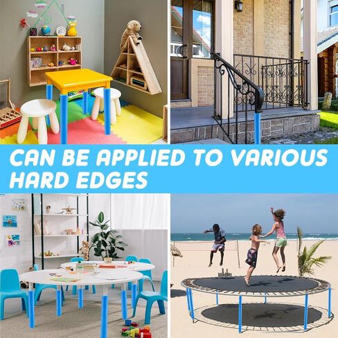 تريلا 8 قطع أنبوب إسفنجي بطول 40 بوصة طول 1 بوصة معرف 1.8 بوصة OD غطاء أنبوب مسبق القطع مشبك عزل الأنابيب الرغوية على المعكرونة الرغوية للحشو أو حماية حافة الزاوية الممتصة للصدمات (أبيض) in Kuwait