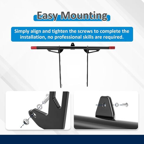 Wsays High Crash Bar Front Highway Engine Guard Compatible with Harley Touring Street Electra Glide Road King 1997-2008 (Without Lower Fairing), Black in Saudi Arabia