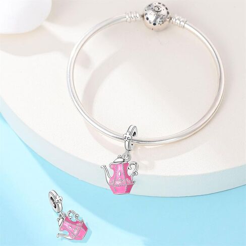 S925 Sterling Silver Charm Fit for Pandora Bracelet Original Pendant Bead Jewelry Gift for Her in Saudi Arabia
