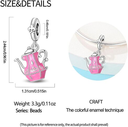 S925 Sterling Silver Charm Fit for Pandora Bracelet Original Pendant Bead Jewelry Gift for Her in Saudi Arabia