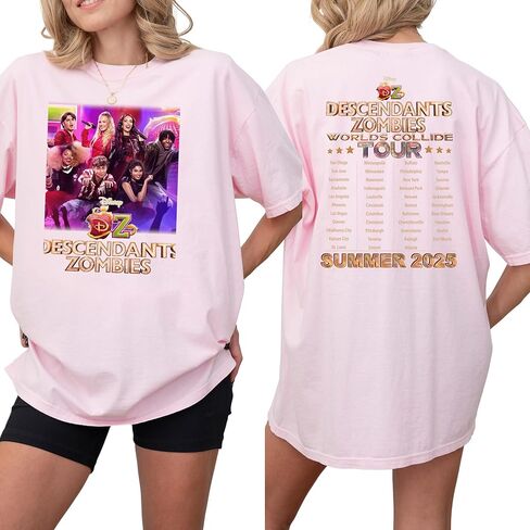 Des.cendant.s Music Zo.mbies Worlds Tour C.ollid.e Shirt Multi in Saudi Arabia