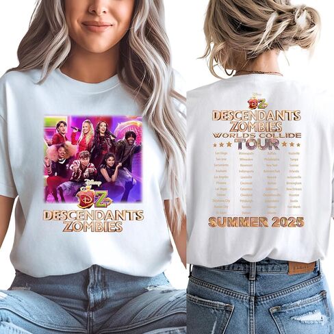 Des.cendant.s Music Zo.mbies Worlds Tour C.ollid.e Shirt Multi in Saudi Arabia