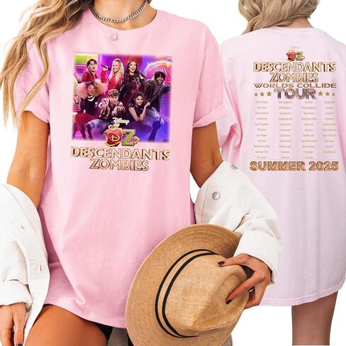 Des.cendant.s Music Zo.mbies Worlds Tour C.ollid.e Shirt Multi in Saudi Arabia