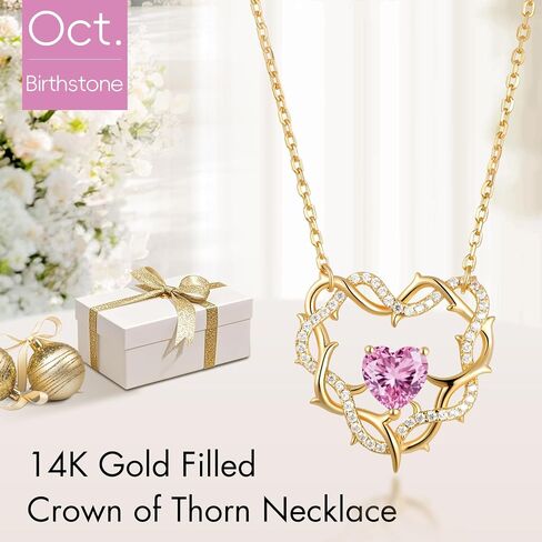 KSTYLE 14K GOLD GOLD BIRDANTENTENTANTALTANTATORS للنساء ، هدايا أعياد الميلاد الدينية لزوجة الابنة الشقيقة أمي ، التاج المسيحي من مجوهرات الأشواك غير المشوهة (925 sterling Silver Base) in Kuwait