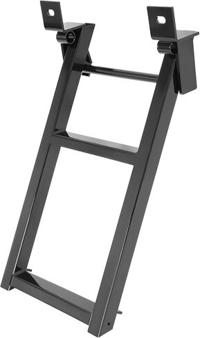 HECASA 2-Rung Truck Step Retractable 27 Inch W/L-Shaped Bracket Truck Bed Ladder Tailgate Ladder Accessories Steel Powder Coated Black in Saudi Arabia